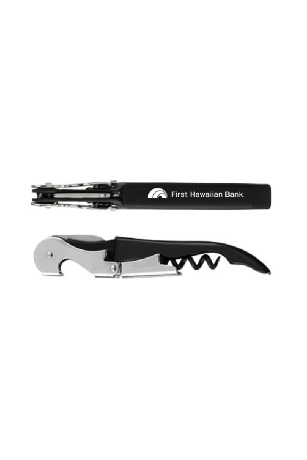 Black Double-hinged TrueTap Corkscrew